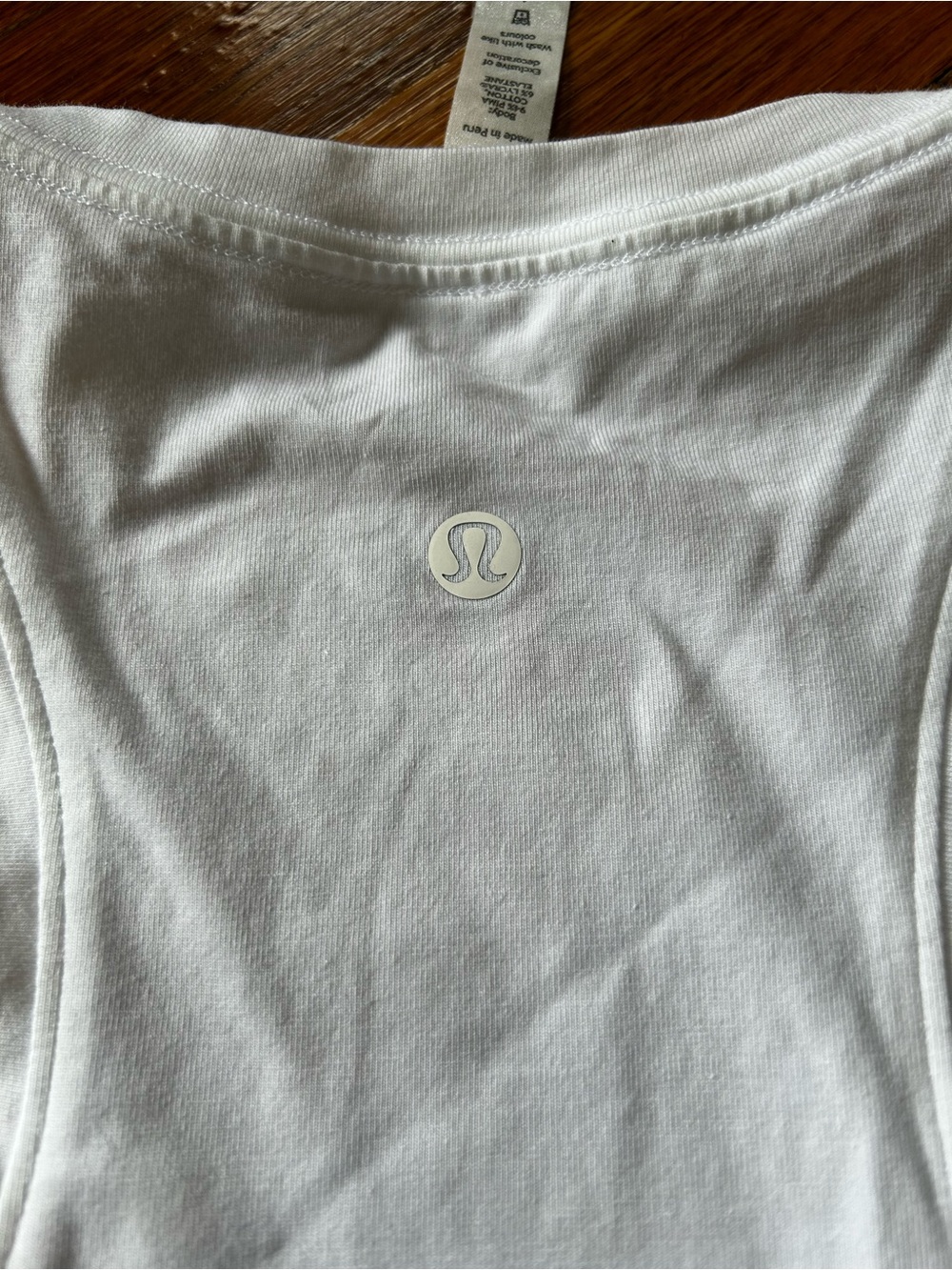 lululemon athletica White Racerback Tank - Picture 3 of 4